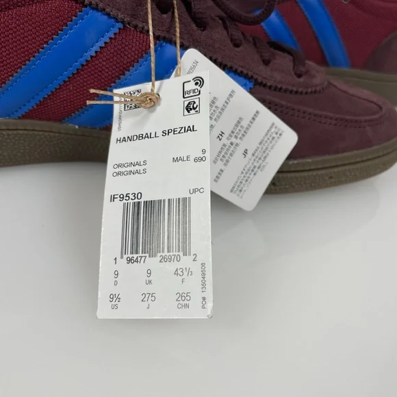 Adidas Handball Spezial Night Red Blue Shadow Red Shoes IF9530 Men's Size 9.5 - Picture 6 of 7